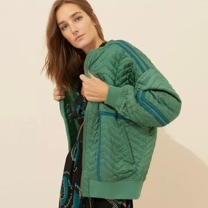 COPY - BA&SH Quest Quilted Herringbone Oversize Jacket